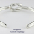28vingt-huit 762 ダブル ループ バングル メンズ シルバー,ヴァンユィット Double Loop Bangle Silver Mens