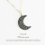 トゥー プライ 258 三日月 ブラック ダイヤモンド ネックレス 18金,two ply Crescent Moon Black Diamond Necklace K18