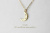 トゥー プライ 265 コンステレーション 星座 ムーン 月 ネックレス 18金,two ply Constellation Moon Necklace K18