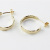 トゥー プライ 273 ツチメ ゴールド フープピアス 18金,two ply Hammered Hoop Earrings K18