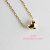 トゥー プライ 332 パフィー ハート 華奢ネックレス 18金,two ply Puffy Heart Necklace K18