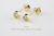 トゥー プライ 491 ベゼル ミル打ち 一粒ダイヤモンド スタッド ピアス 18金,two ply Bezel Charmant Diamond Stud Earrings K18