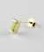 トゥー プライ 605 ペリドット バケットカット 華奢ピアス 18金,two ply  Precious Stone Peridot Stud Earrings K18