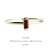 トゥー プライ 606 ガーネット バケットカット 華奢リング ピンキーリング 18金,two ply  Precious Stone Garnet RIng Pinky Ring K18