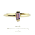 トゥー プライ 606 アメシスト バケットカット 華奢リング ピンキーリング 18金,two ply  Precious Stone Amethyst Ring Pinky Ring K18