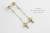 pinacoteca 360 Crystal Cross Diamond American Earrings,クロス ダイヤモンド チェーン ピアス,華奢 クロス ピアス,ピナコテーカ