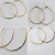 レデッサンドゥデュー 121 フープピアス ハンドメイド 18金 華奢,les desseins de DIEU Solid Gold Hoop Earrings K18