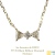 レデッサンドゥデュー 573 トリリアント ダイヤモンド リボン 華奢ネックレス 18金,les desseins de DIEU Diamond Ribbon Necklace K18