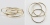 レデッサンドゥデュー 891H トリニティ 3本セット リング ツチメ 華奢リング 18金,les desseins de DIEU Trinity Hammered Ring K18
