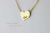 les desseins de DIEU 421 ハート ネーム 華奢ネックレス K18,レデッサンドゥデュー Heart Name Necklace 18金initial