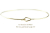 les desseins de DIEU 561 Fine Gold Hook Bangle K18 レデッサンドゥデュー ファイン ゴールド ハンドメイド フック バングル