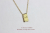 レデッサンドゥデュー 820 レクタングル 長方形 ラヴ ネックレス 18金,les desseins de dieu Rectangle Love Necklace K18