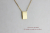 レデッサンドゥデュー 820 レクタングル 長方形 ラヴ ネックレス 18金,les desseins de dieu Rectangle Love Necklace K18