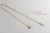 レデッサンドゥデュー 873 クロス ダイヤモンド 華奢ネックレス 18金,les desseins de DIEU Skinny Cross Diamond Necklace K18