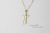 レデッサンドゥデュー 881 ハンマー ツチ目 ツイン クロス ネックレス 18金,les desseins de DIEU Twin Cross Necklace K18