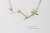 レデッサンドゥデュー 884 ローズ ダイヤモンド ライン ネックレス 18金,les desseins de DIEU Rose Twig Necklace K18