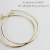 レデッサンドゥデュー 297 フープピアス ハンドメイド 18金 華奢,les desseins de DIEU Solid Gold Hoop Earrings K18