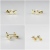 レ デッサン ドゥ デュー 403 ヘキサグラム 六芒星 ピアス 18金,les desseins de DIEU Hexagram Stud Earrings K18