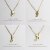 レデッサンドゥデュー 404 イニシャル アルファベット ダイヤモンド ネックレス 18金,les desseins de DIEU Initial Alphabet Necklace
