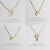 レデッサンドゥデュー 404 イニシャル アルファベット ダイヤモンド ネックレス 18金,les desseins de DIEU Initial Alphabet Necklace