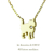 レデッサンドゥデュー 483 ネコ キャット ネックレス 18金,les desseins de DIEU Kitten Necklace K18