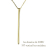 レデッサンドゥデュー 557 バーティカル バー ネックレス 18金,les desseins de DIEU Vertical Bar Necklace K18