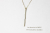 レデッサンドゥデュー 557 バーティカル バー ネックレス 18金,les desseins de DIEU Vertical Bar Necklace K18