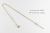 レデッサンドゥデュー 557 バーティカル バー ネックレス 18金,les desseins de DIEU Vertical Bar Necklace K18
