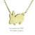 レデッサンドゥデュー 577 ラビット ウサギ 華奢ネックレス 18金,les desseins de DIEU Rabbit Necklace K18