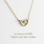 レデッサンドゥデュー 618 プチ オープン ハート 一粒ダイヤモンド ネックレス 18金,les desseins de DIEU Open Heart Necklace K18