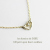 レデッサンドゥデュー 618 プチ オープン ハート 一粒ダイヤモンド ネックレス 18金,les desseins de DIEU Open Heart Necklace K18