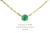 レデッサンドゥデュー 61 6本爪 誕生石 エメラルド 華奢ネックレス 18金,les desseins de DIEU Petit Birthstone Necklace K18