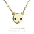 レデッサンドゥデュー 644 テディベア ダイヤモンド ネックレス 18金,les desseins de DIEU Teddy Bear Diamond Necklace K18
