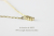 レデッサンドゥデュー 649 長方形 ダイヤモンド 華奢ネックレス 18金,les desseins de DIEU Rectangle Diamond Necklace K18
