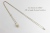 レデッサンドゥデュー 649 長方形 ダイヤモンド 華奢ネックレス 18金,les desseins de DIEU Rectangle Diamond Necklace K18