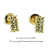 レデッサンドゥデュー 651 レクタングル ダイヤモンド 華奢ピアス 18金,les desseins de DIEU Rectangle Diamond Stud Earrings K18