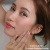 レデッサンドゥデュー 651 レクタングル ダイヤモンド 華奢ピアス 18金,les desseins de DIEU Rectangle Diamond Stud Earrings K18