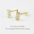 レデッサンドゥデュー 651 レクタングル ダイヤモンド 華奢ピアス 18金,les desseins de DIEU Rectangle Diamond Stud Earrings K18