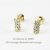 レデッサンドゥデュー 651 レクタングル ダイヤモンド 華奢ピアス 18金,les desseins de DIEU Rectangle Diamond Stud Earrings K18