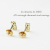 レデッサンドゥデュー 651 レクタングル ダイヤモンド 華奢ピアス 18金,les desseins de DIEU Rectangle Diamond Stud Earrings K18