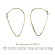 レデッサンドゥデュー 663 ティアドロップ フープピアス 18金,les desseins de DIEU Teardrop Hoop Earrings K18