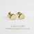 レデッサンドゥデュー 814 シャビー ペンタゴン S スタッド ピアス K18,les desseins de DIEU Shabby Pentagon Stud Earrings 18金