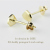 レデッサンドゥデュー 814 シャビー ペンタゴン S スタッド ピアス K18,les desseins de DIEU Shabby Pentagon Stud Earrings 18金