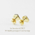レデッサンドゥデュー 814 シャビー ペンタゴン S スタッド ピアス K18,les desseins de DIEU Shabby Pentagon Stud Earrings 18金