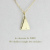 レデッサンドゥデュー 816 シャビー トライアングル ラヴ ネックレス 18金,les desseins de DIEU Shabby Triangle Love Necklace K18