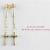 レデッサンドゥデュー 867 ブラッシュ クロス ダイヤモンド アメリカン ピアス 18金,les desseins de dieu Cross American Earrings K18