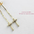 レデッサンドゥデュー 867 ブラッシュ クロス ダイヤモンド アメリカン ピアス 18金,les desseins de dieu Cross American Earrings K18