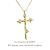 レデッサンドゥデュー 873 クロス ダイヤモンド 華奢ネックレス 18金,les desseins de DIEU Skinny Cross Diamond Necklace K18