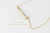 les desseins de DIEU 886 Triangle Pole Diamond Necklace,華奢 三角柱 ダイヤモンド ネックレス レデッサンドゥデュー K18