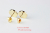 レデッサンドゥデュー 894 スマイル ニコちゃん 華奢ピアス 18金,les desseins de DIEU Smile Stud Earrings K18